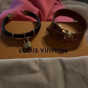 Louis Vuitton leather bracelets